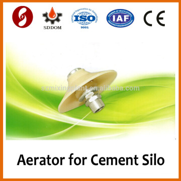 Small vibrating bin aerator pad for cement silo liquidity